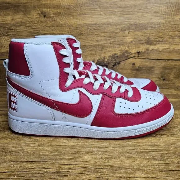 Nike Terminator High Red White Sneakers sz 8.5 Mens - Picture 3 of 8